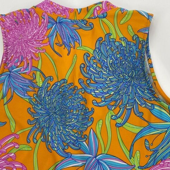Jude Connally Floral‎ Bright Stretch Tunic Tank V-Neck Multi S - Picture 6 of 10